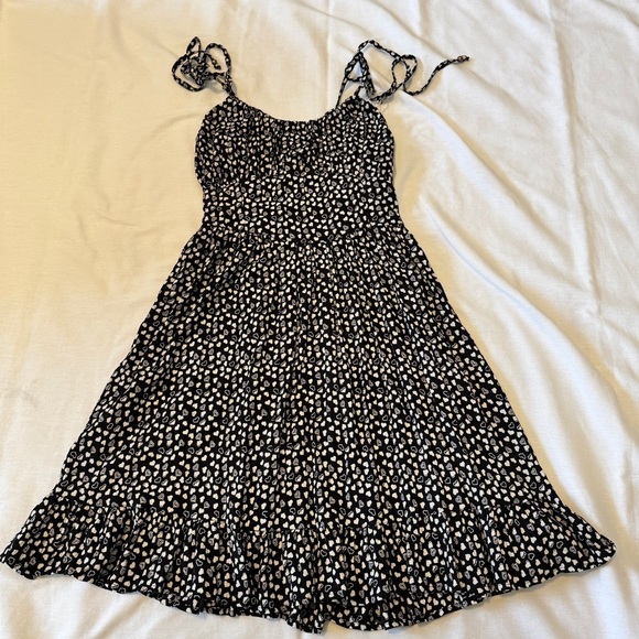 NEW Angie XS Hearts Mini Dress ~ Black & White Babydoll Y2K Valentine's - Picture 1 of 7